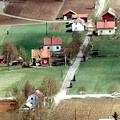 Flygfoto av Pålsson-gården på 50-talet